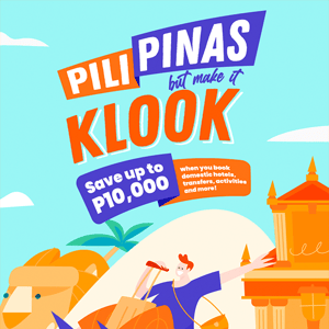 Pilipinas but make it Klook! 🇵🇭 Save up to ₱10,000 when you book on Klook!