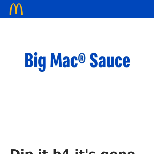 Just dropped 🚨 Big Mac® Sauce x Everything