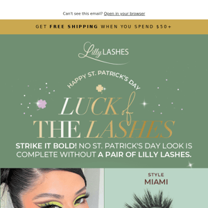 Luck of the LASHES ☘️