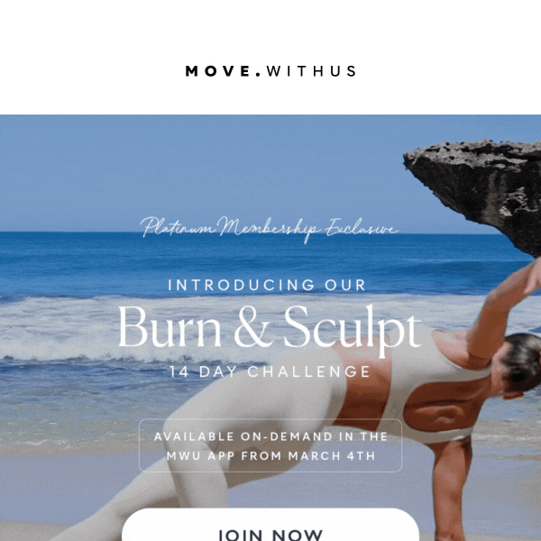 Introducing: Our Burn & Sculpt Challenge 🧘‍♀️🤍