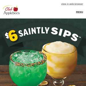 Celebrate St. Patrick’s Day with our $6 cocktails
