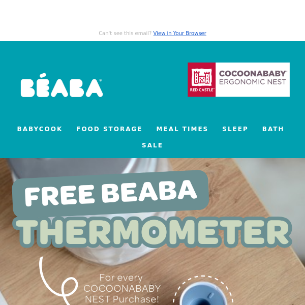 📢Exclusive Offer: Free Beaba Thermometer with Cocoonababy Nest