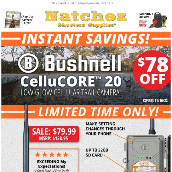 Instant Savings on Bushnell CelluCORE™ 20!