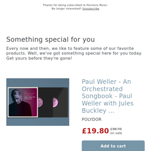 PAUL WELLER / THE WHO VINYL ON SALE! GREAT PRICES