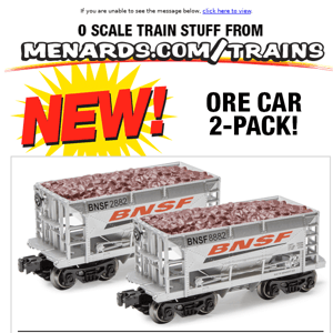 New! BNSF & New Haven Ore Cars!