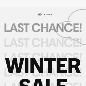 Last Chance : WINTER SALE ⏳