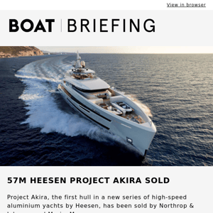 57m Heesen Project Akira sold