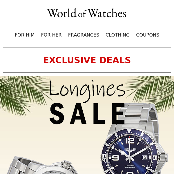 💃 Longines Sale is LIVE