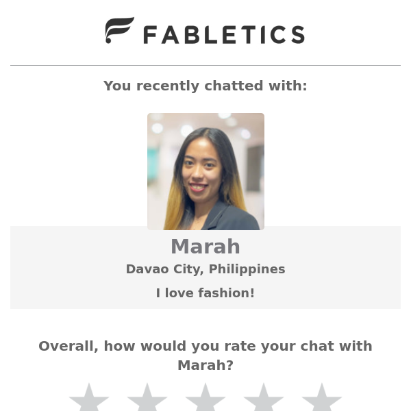 How was your chat with Marah?