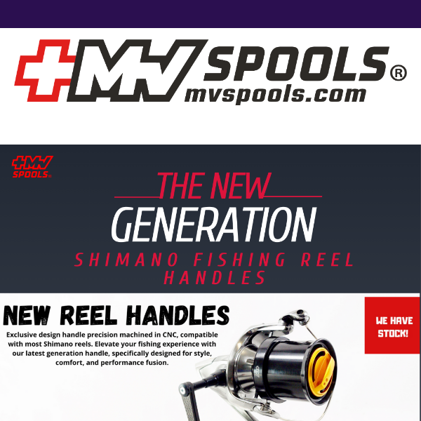 Upgrade Your Fishing Game 🎣 - Exclusive Reel Handle Deals Inside! - MV  Spools