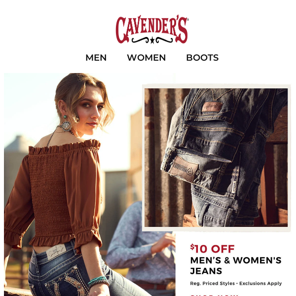 $10 Off Your Favorite Pair of Jeans