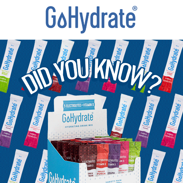Interesting Facts About Your GoHydrate Flavors