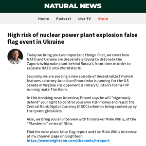 High risk of nuclear power plant explosion false flag event in Ukraine