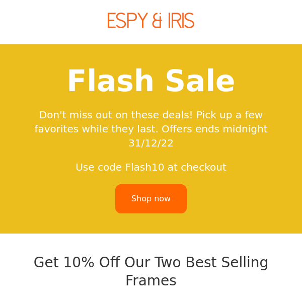 Flash Sale!