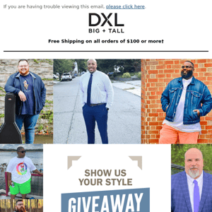 YOU Could Win a $500 DXL Gift Card!
