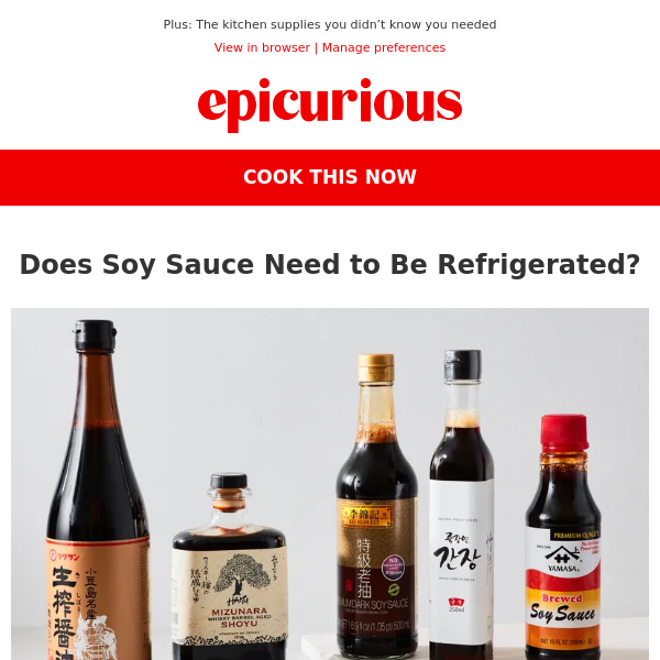 Do you actually have to refrigerate soy sauce? - Epicurious