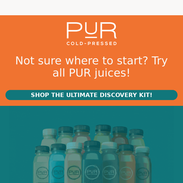 Get the Ultimate Discovery Kit to try all PUR flavors🥕🍏🍓🍍