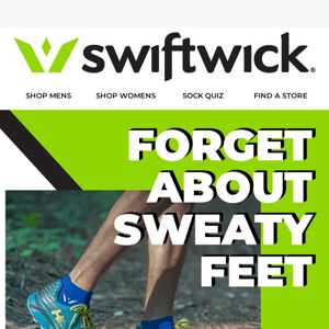 20% off moisture-wicking socks built for running