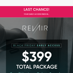 , 🌟 Exclusive Early Access: RevAir's Black Friday Sale Ending