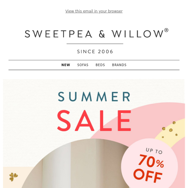 Sweetpea’s Summer Sale | Up to 70% OFF!