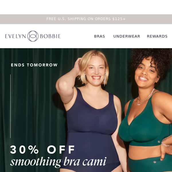 Ends Tomorrow: 30% OFF Smoothing Bra Cami