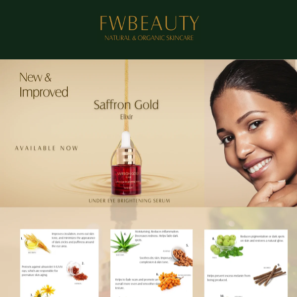 New and Improved Saffron Gold is now available!