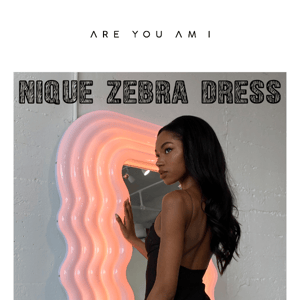 For every habitat ✨ Nique zebra dress