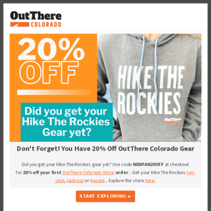 🏔️ Did you get your Hike The Rockies gear yet?