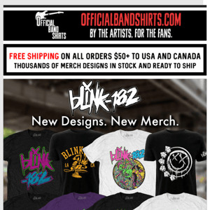 ⚡️ Time to Blink-182-ify your closet! (15% OFF)