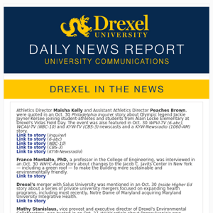Drexel Daily News Report, October 31, 2023