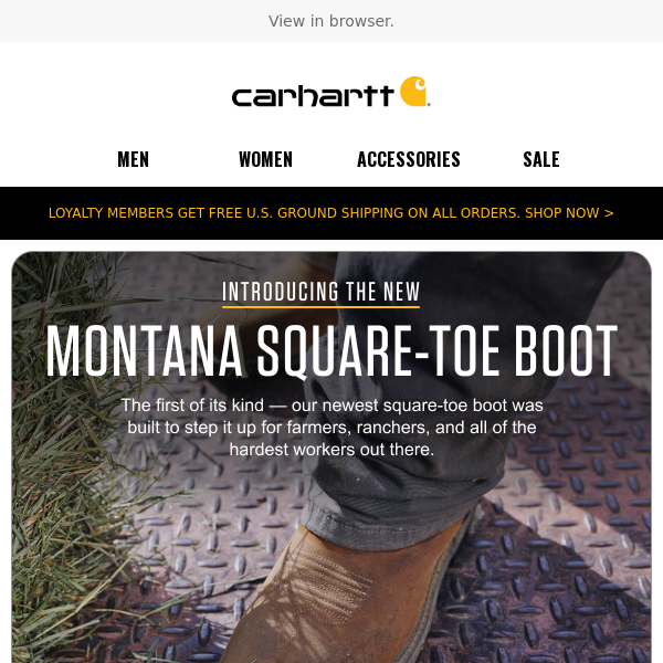 Meet the new Montana square boot