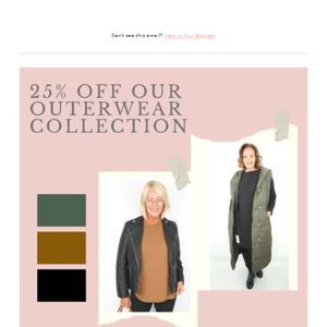 🧥25% off Outerwear🧥