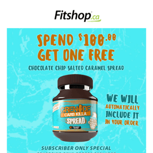 ➡️ 5% extra off your order + 1 FREE Grenade Spread when you spend $100 or more