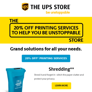 [COUPON] Print, Pack & Shred Like a Boss