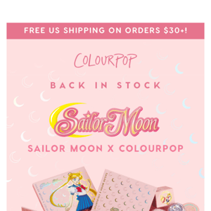 MAJOR STOCK: Sailor Moon x ColourPop! 🌙