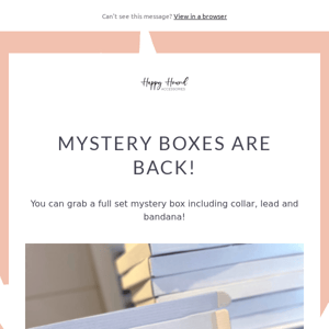 Mystery Boxes Are Back! Be Quick!!