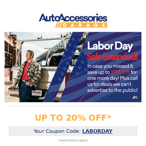 🇺🇸 Labor Day Sale Extended - Act Now!