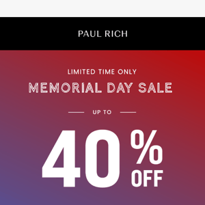 ⚠️ Up to 40% off SALE has arrived