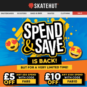 New FABulous discount codes inside 😍 Save Big on Scooters, BMX, Skates, Robes and More!