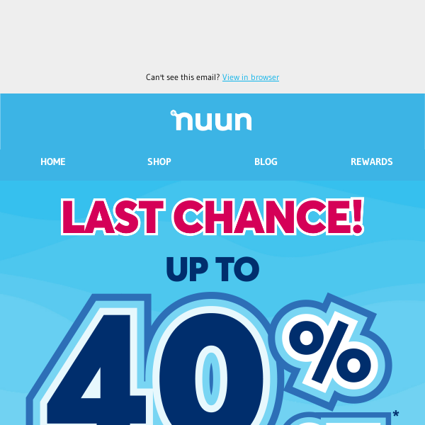 Hurry! Last Chance to Save up to 40%! 🚨⏰