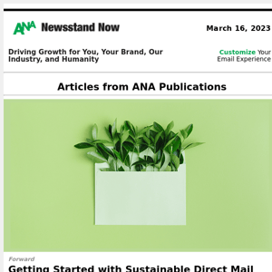 Eco-Friendly Direct Mail Marketing