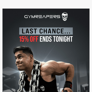 Last chance to save 15%