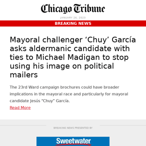 ‘Chuy’ García asks candidate with ties to Madigan to stop using his image on mailers