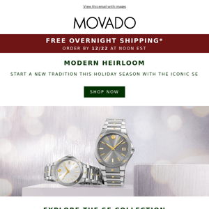 The clock is ticking on FREE overnight shipping!