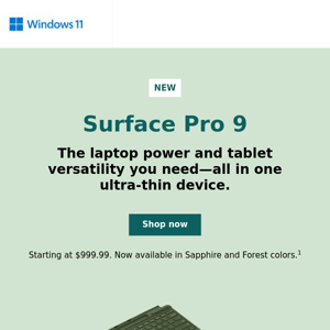 The New Surface Pro 9 and Laptop 5 are here