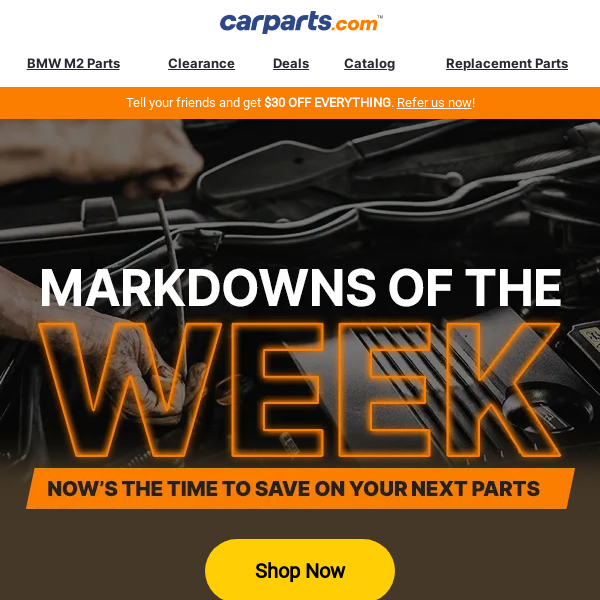 Monday Means Markdowns! (Deals for Car Parts Inside)