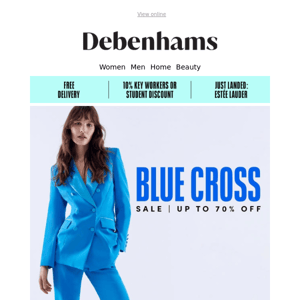 Hurry Blue Cross sale ends soon + half price next day delivery