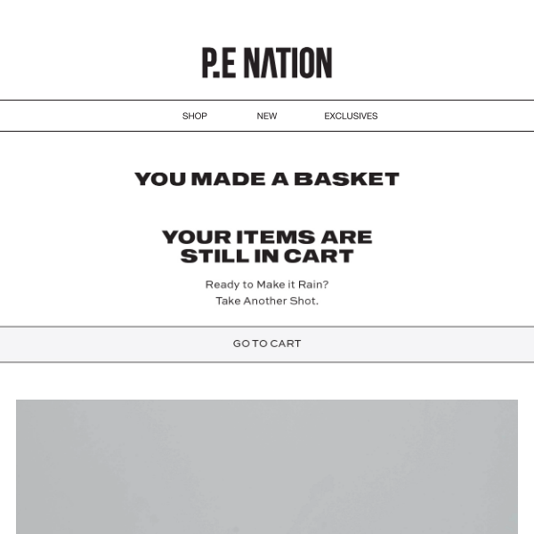 P.E. Nation, Your Items Are Still In Your Cart