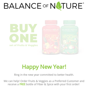 Get more nutrition in your diet this year!