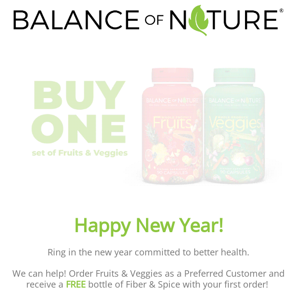 Get more nutrition in your diet this year!